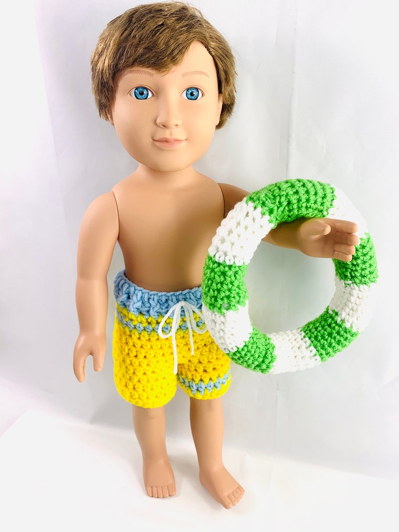 18 Doll Bathing Suit Set Crochet PDF pattern Doll swim Etsy België