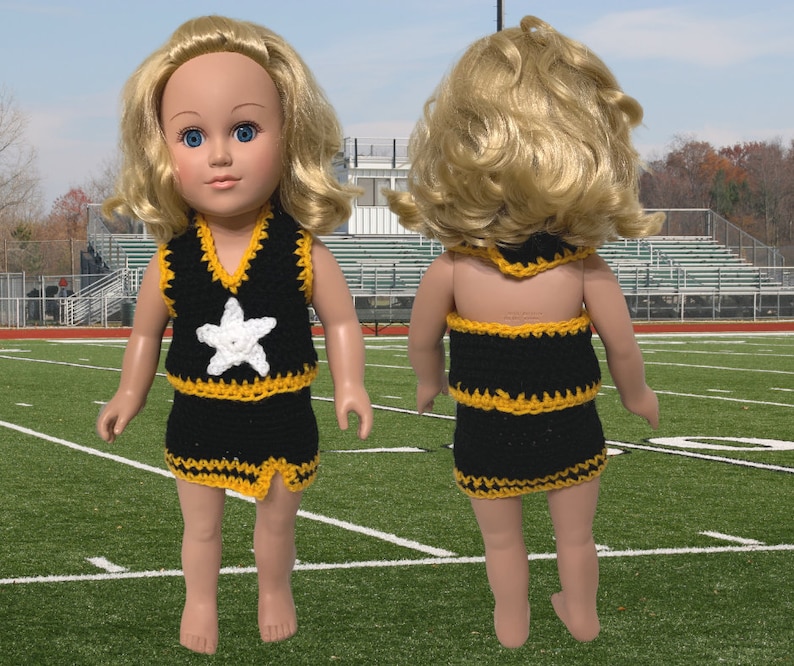 18 Doll Cheerleader Star Outfit Cheer Uniform Pattern - Etsy