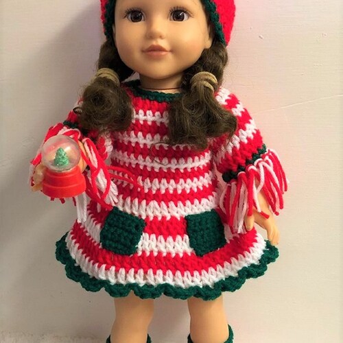18 Doll Red Dress Crochet Pattern 18 Doll - Etsy