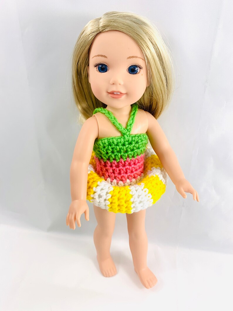 18 Doll Bathing Suit Set Crochet PDF pattern Doll swim Etsy België