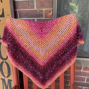 Shawl In A Ball Shawlette Crochet Pattern, Shawl Pattern, PDF pattern, pattern to crochet a shawlette, women&#39;s shawl