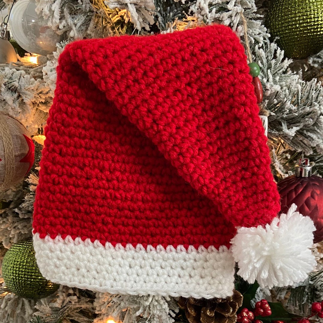30 Santa Hat Crochet Patterns for Festive Photos, Costumes, and Cozy Holiday Makes 18 Santa or Elf Hat Crochet Pattern in All Sizes