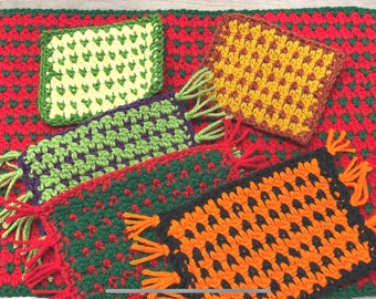 Crochet coaster Pattern, Crochet placemat PDF Pattern, crochet mug rug, crochet home decor, crochet gifts,
