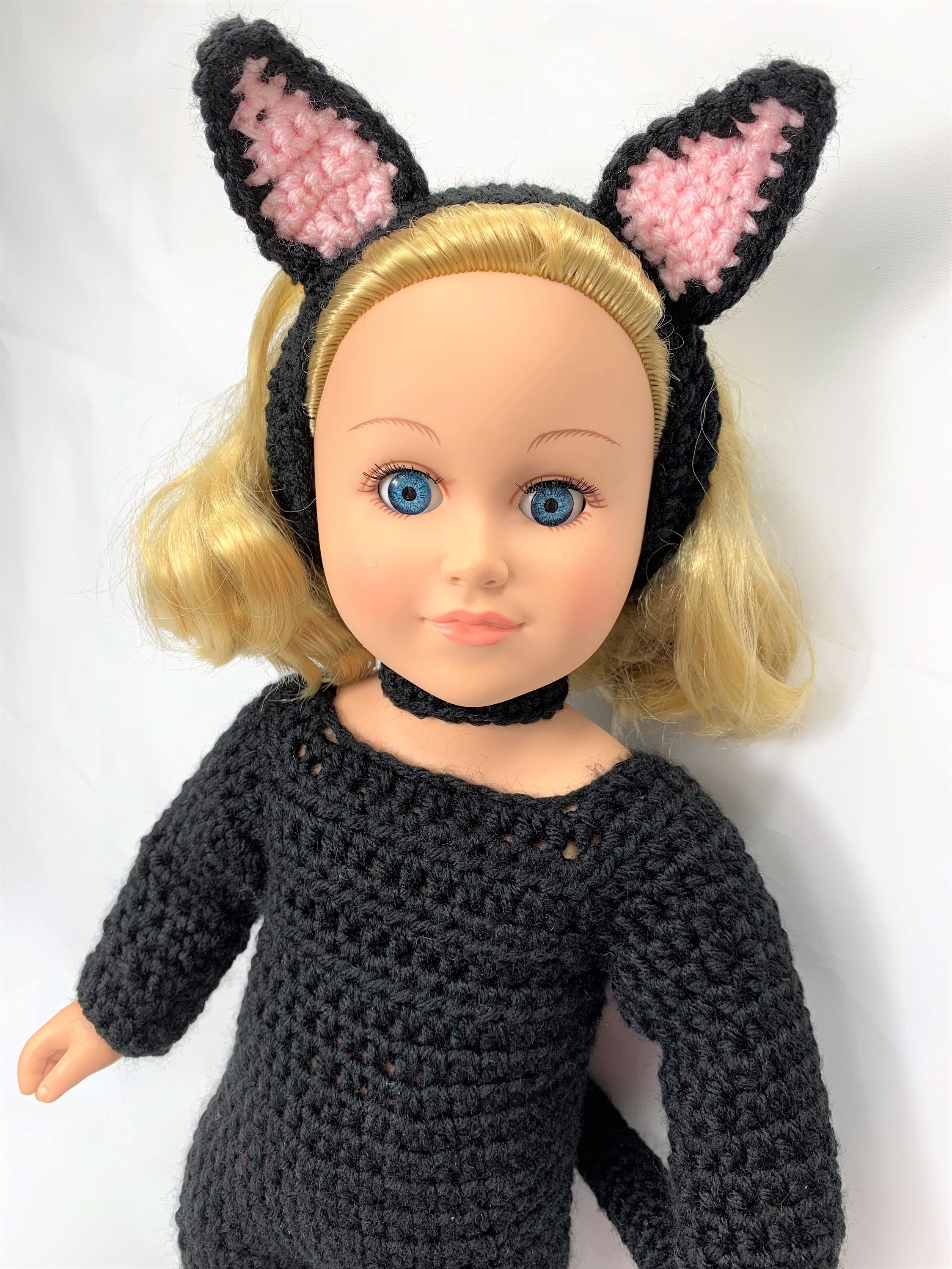 18 Doll Black Cat Crochet Pattern Doll Clothes Pattern Etsy