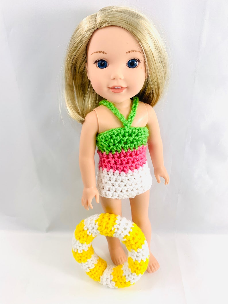18 Doll Bathing Suit Set Crochet PDF pattern Doll swim Etsy België