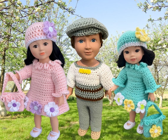 Crochet doll shoes best sale