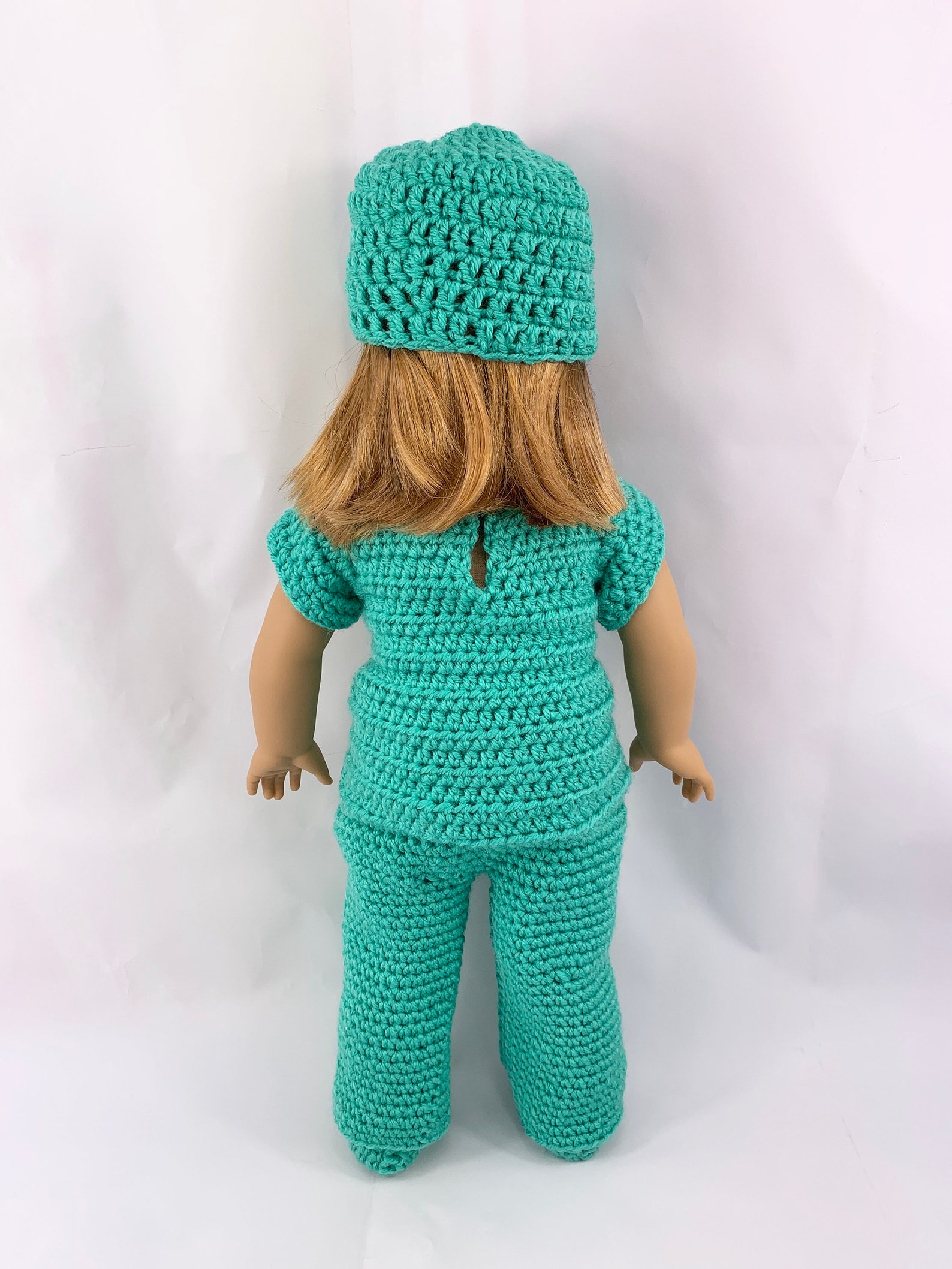 18 Doll Doctor Scrubs, Crochet PDF Pattern, Doll Scrub Shoes Pattern ...