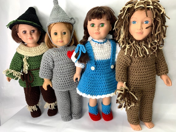 18 Doll Dorothy Crochet Pattern 18 Doll Lion Crochet Pattern
