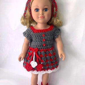 red and gray dress Red and Grey Dress