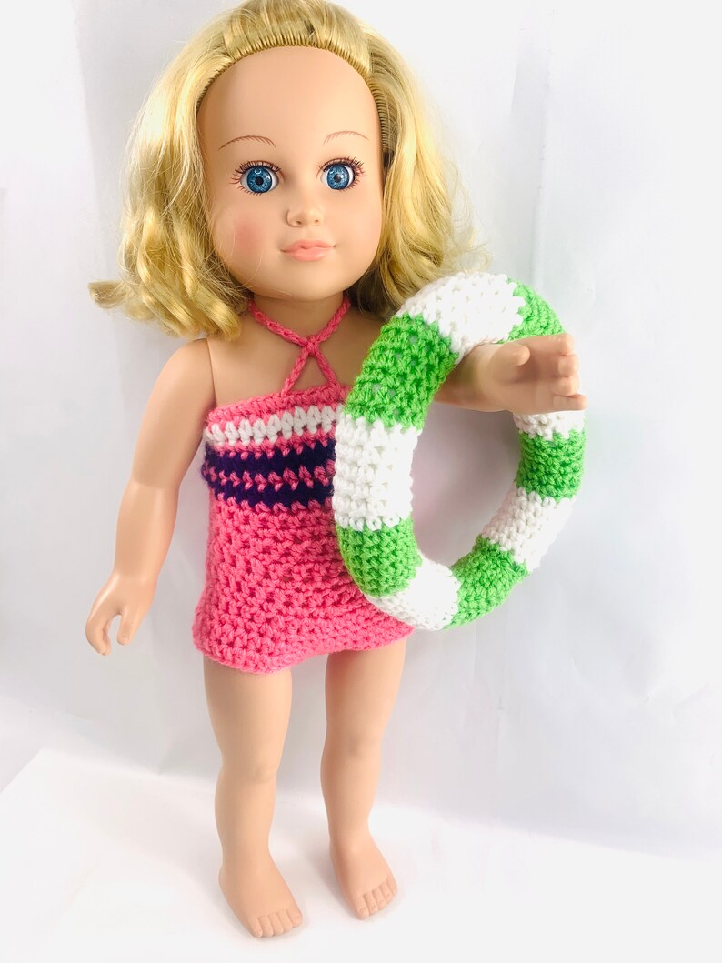 18 Doll Bathing Suit Set Crochet PDF Pattern Doll Etsy