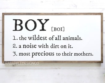 Download Boy Definition Sign Etsy