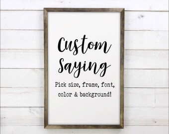 Custom Portrait Sign, Vertical Custom Sign, Customized Quotes, Custom Wood Signs, Positive Inspirational text, Wall Living Room, INDOOR SIGN