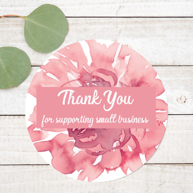 Small Business Thank You Stickers Thank You for Supporting Etsy