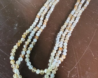Citrine Triple-Strand Necklace - 16.5", 17.5", and 18.5" strands! (4mm Beads)