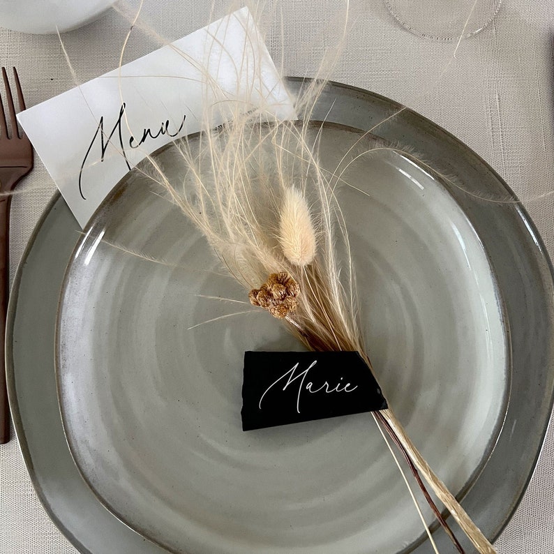 Schiefer Tischkarten Hochzeit