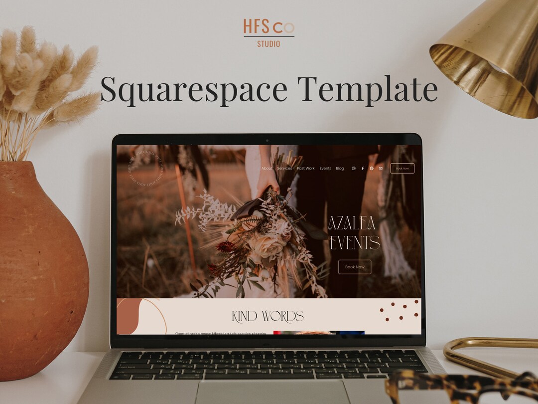CUSTOM WEB TEMPLATE Blog Template Canva Past Work Templates Boho