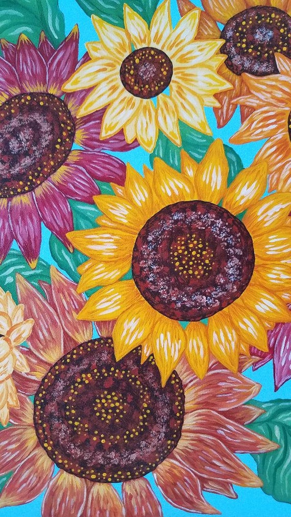 Colored sunflowers on sale