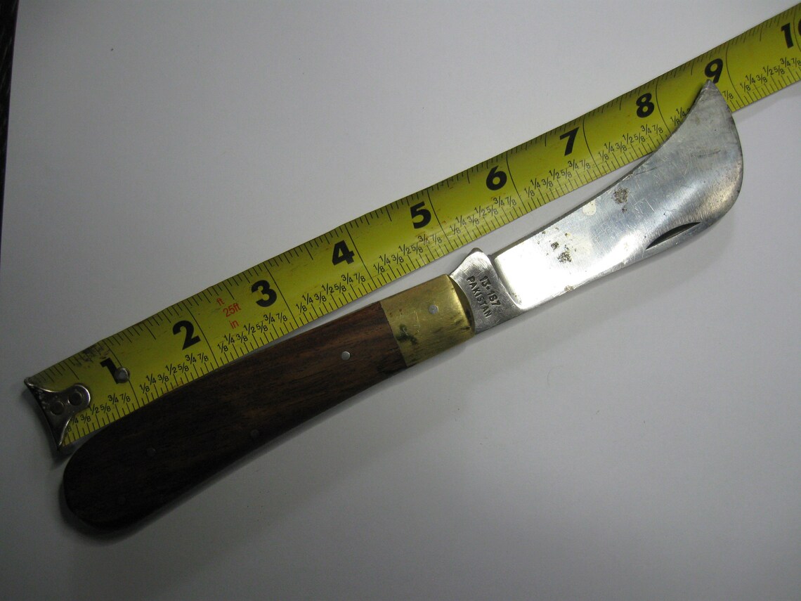 Vintage Pakistan 13187 Hawks Bill Folding Knife Etsy