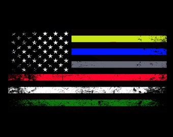 First responder flag | Etsy
