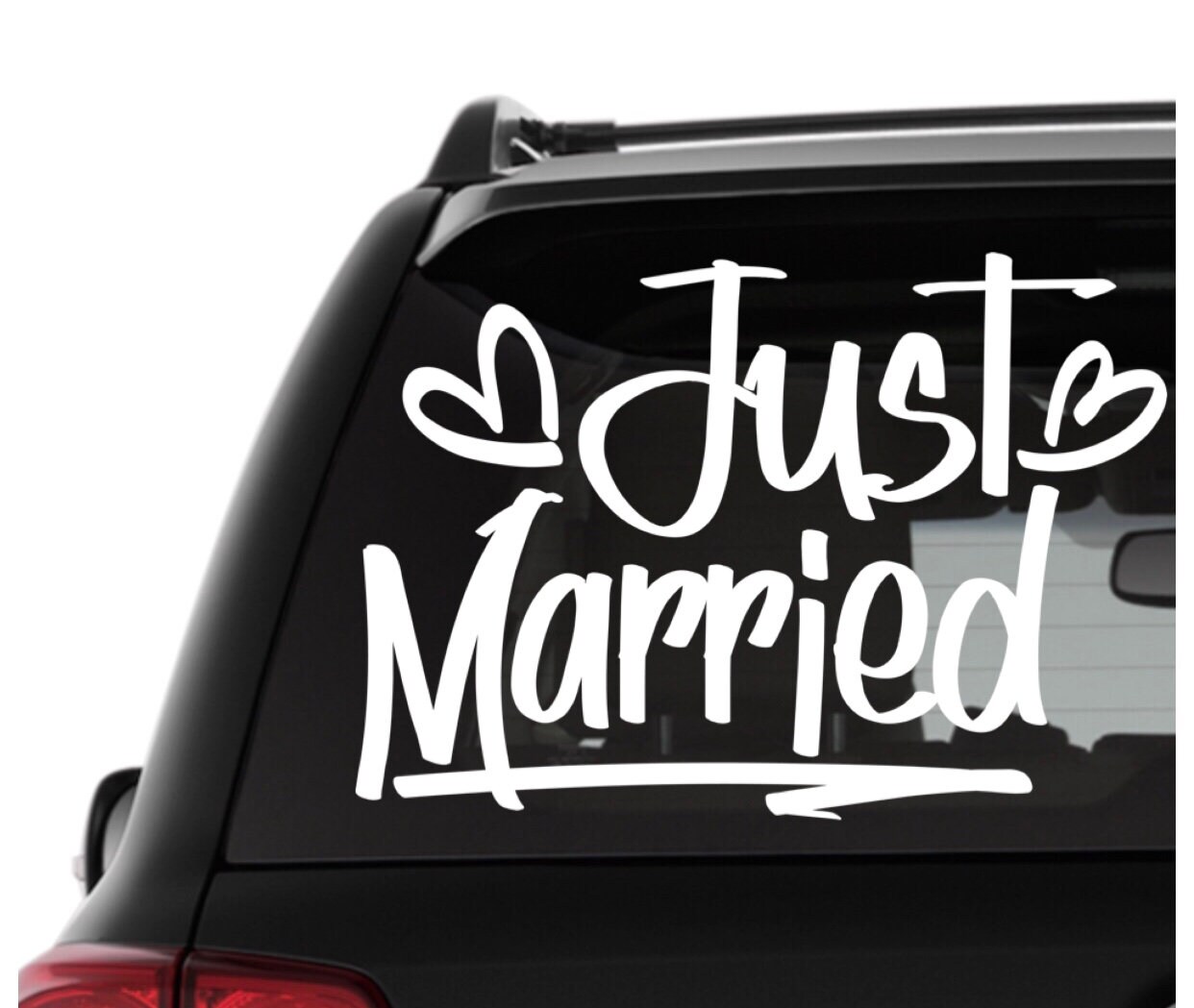Just Married Car Sign Just Married Car Decal Newlywed Sign | Etsy