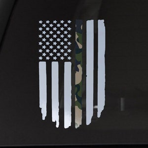 Thin Green Line Camouflage Vinyl Decal, Military Car Truck Suv Decal ...