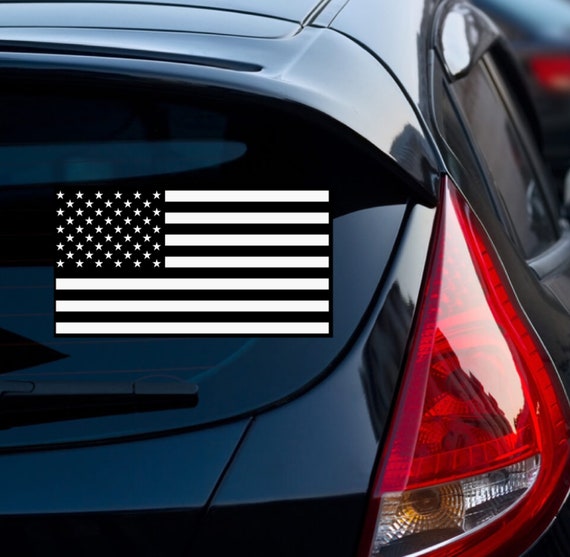 Black American Flag Subdued USA Flag Decal Vinyl Decal Give No Quarter Bumper Sticker Decal for Car Laptop Decal Etsy