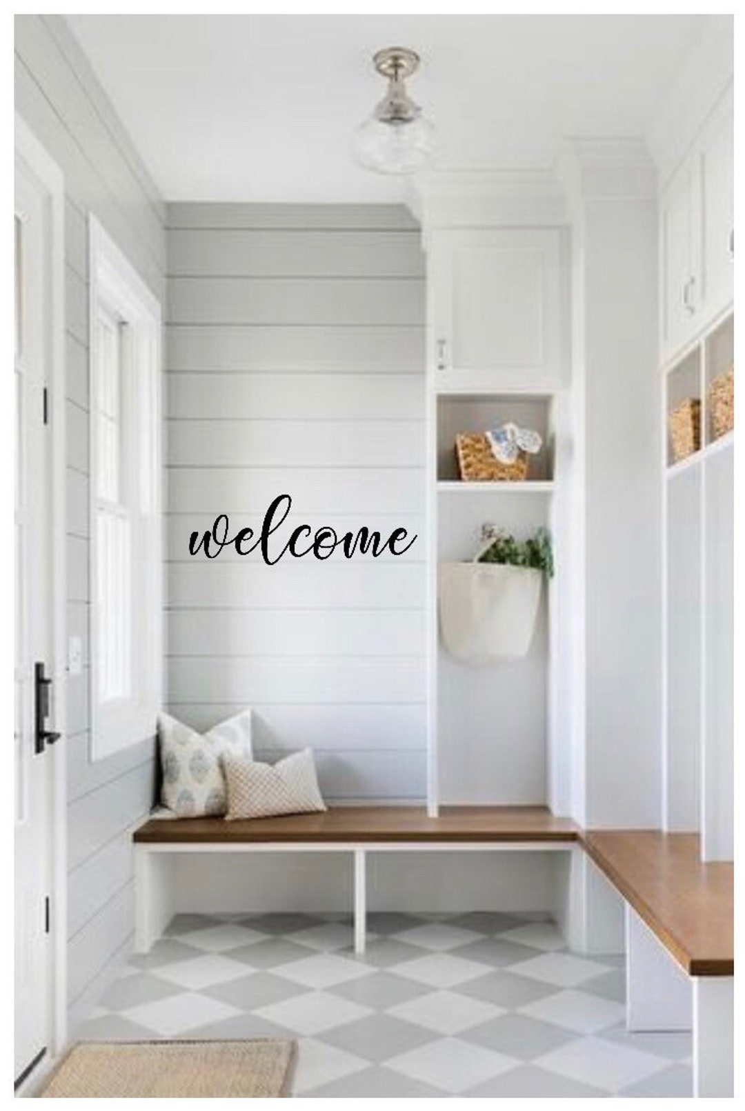 Vinyl Wall Decal Removable Door Decal Entryway Decor