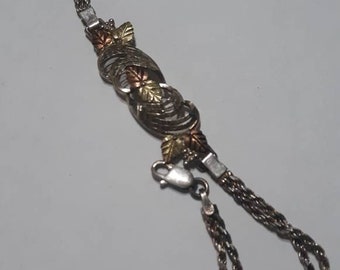 Landstrom's Black Hills Gold & Silver Adjustable Bracelet Pick from 3 Slogans Landstrom's Black Hills Gold & Silver Adjustable Bracelet Pick from 3 Slogans