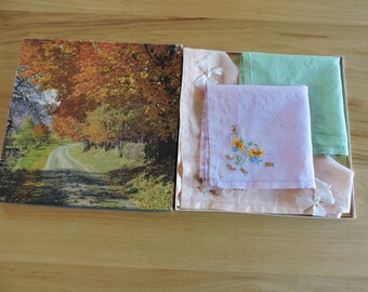 Vintage Paper HandkerchiefsNapkins 20 pieces Made In England Paper Hankies in Original Box