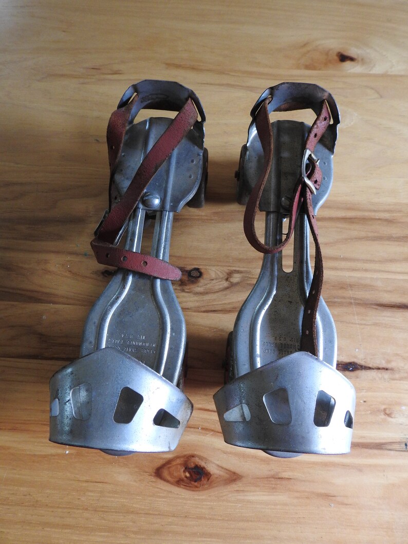 Globe Strap On Roller Skates Vintage Adjustable Over the Shoe Etsy