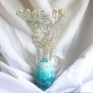 Ocean Resin Flower Vase | Bridal Floral Vase | Coastal Vase | Beach House | Mothers Day Gift | Beach Wedding | Anniversary Flowers