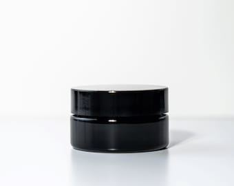 Miron UV Glass Wide Mouth 50 ml Cosmetic Jar with Leak Proof, Airtight lid