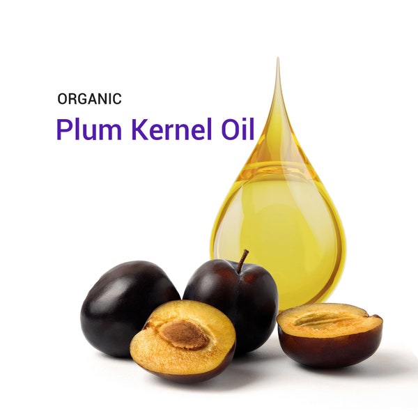 Plum Kernel Oil, Virgin Organic, 4 oz - (Plum Seed Oil)