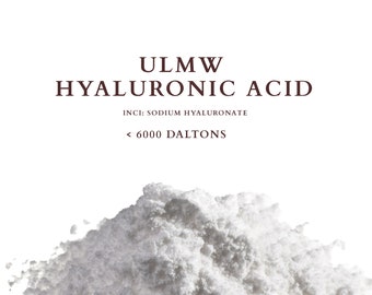 ULMW Hyaluronic Acid, moisturizing Humectant, < 6000 Daltons, DIY skincare