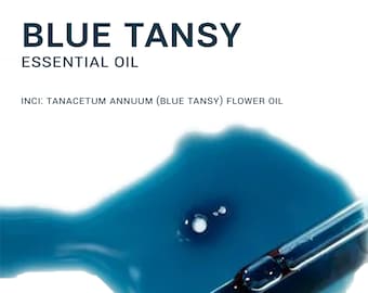 Organic Blue Tansy Essential Oil - 10 g - 1 oz. - Protected in Miron Ultra Violet glass bottle -  100% Pure Essential Oil