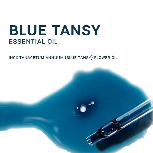 Huile essentielle de tanaisie bleue biologique - 10 g - 1 oz - Protégé dans une bouteille en verre Miron Ultra Violet - Huile essentielle 100 % pure