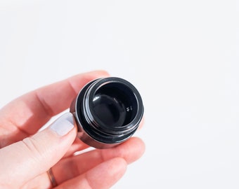 UV Black Glass Jar, Travel Size 5ml, Smell Proof jar, Thick Glass Jar, Lip Balm, Stash Jar, leak proof