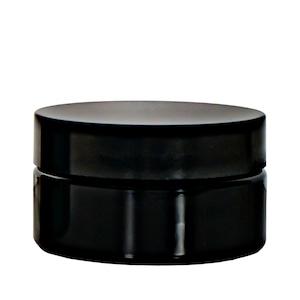 UV Black Glass Jar, 100ml, Leak Proof, smell proof jar | UV black glass jar | Wide Mouth Jar | Miron black Glass, stash jar