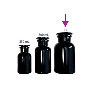 Apothecary Jar Violet Glass | 1000ml / 1 L, 2-pack, 3-pack