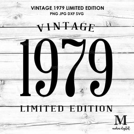 Download Vintage 1979 SVG 40th birthday SVG Digital Download svg | Etsy