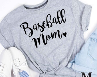 Baseball Mom SVG | Koszulka baseballowa SVG | Koszulka baseballowa Mom SVG | Pobieranie cyfrowe | svg, dxf, png, jpg