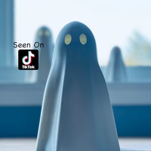 Cute Halloween Ghost With Feet 3D Printed Ghost Decoration as seen on Tiktok with Hidden Feet / Halloween Ghost Decor / Trick or Treat Ghost