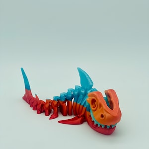 Jaws Unleashed: The Articulating Skeleton Shark - 3D Printed 50+ Colors
