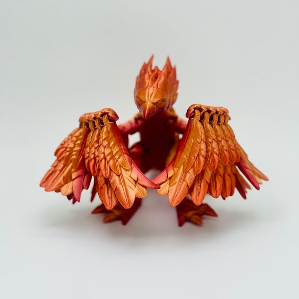 Fidget Toy Phoenix Flexible Pieces Articulating Gift For Friend 3D Printed Lots Of Colors