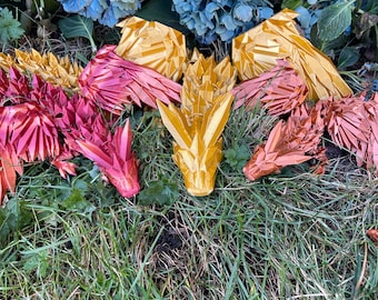 Crystal Wing Dragon - 3D Printed Articulating Fidget Toy