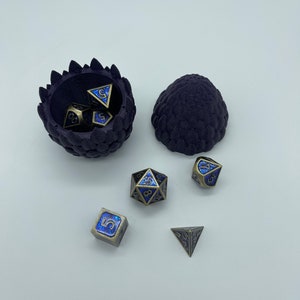 3D Printed Dragon Egg Dice Box - 50+ Colors Available!