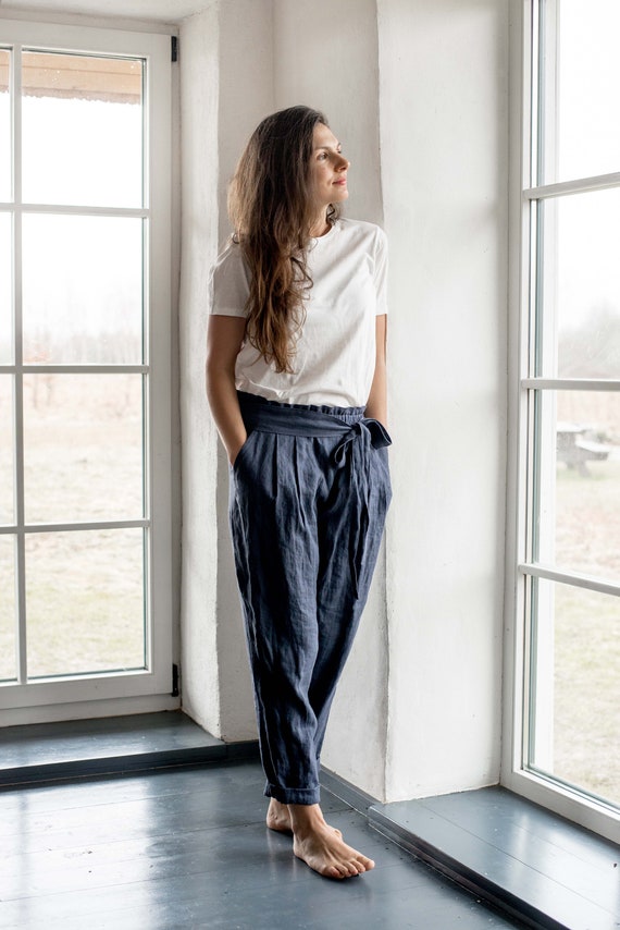 Loose linen pants Clearance