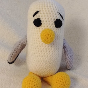 Crochet Seagull, Handmade Amigurumi Animal