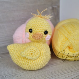 Cute amigurumi crochet duck pattern -  - Crochet amigurumi pattern für a plush duck -  Häkelanleitung für eine Ente -