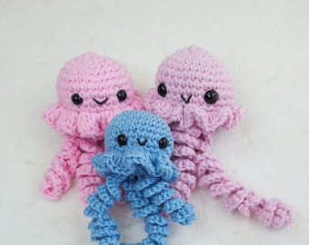 Patrón de medusa amigurumi a crochet – Fácil y kawaii (Patrón en PDF)